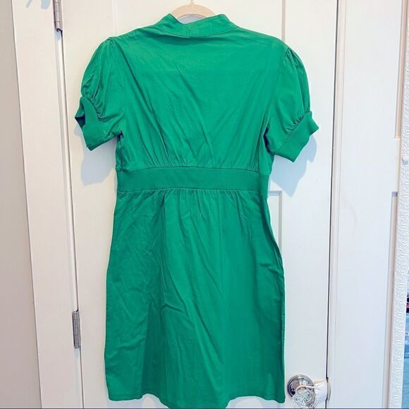 Fishbowl Kelly Green V-Neck Short Sleeve Mini Dress Women’s Size Large (L) - Picture 3 of 8